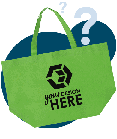 Lime green custom shopping bags with logo in black