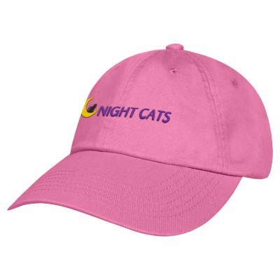 Embroidered pink custom hat.