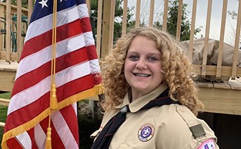 Indiana girl on path to Eagle Scout