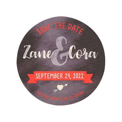 save the date coasters TWCST405R