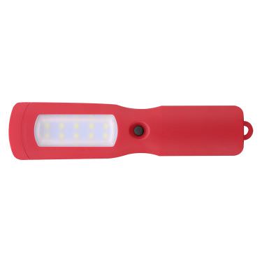 Blank plastic red flashlight available in bulk.