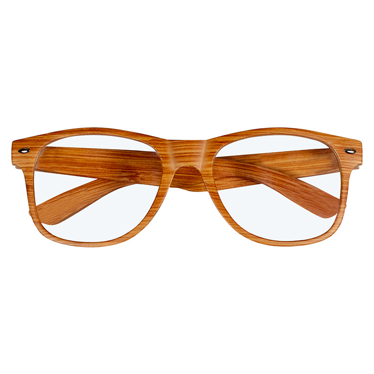 Wood Grain Blue Blocker Glasses