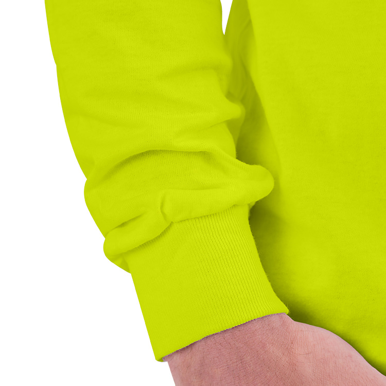 Safety green long sleeve custom shirt.