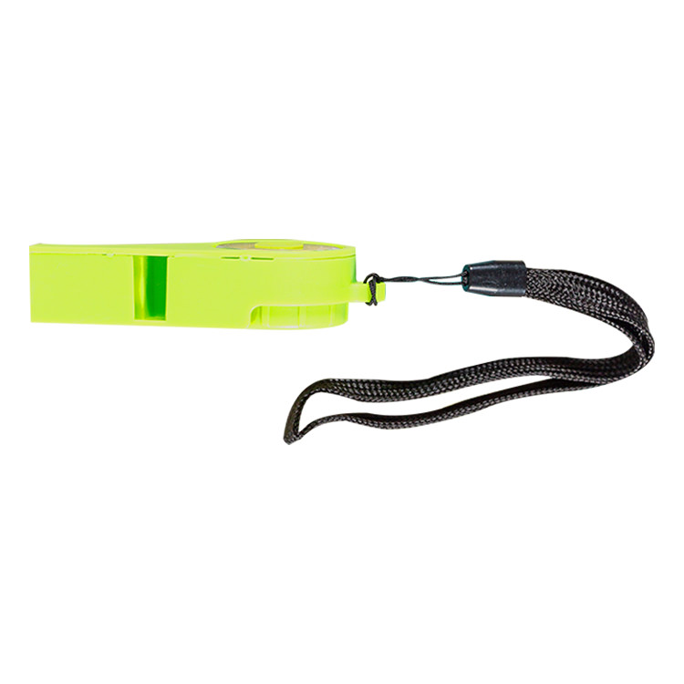 Lighted Plastic Safety Whistle Keychain
