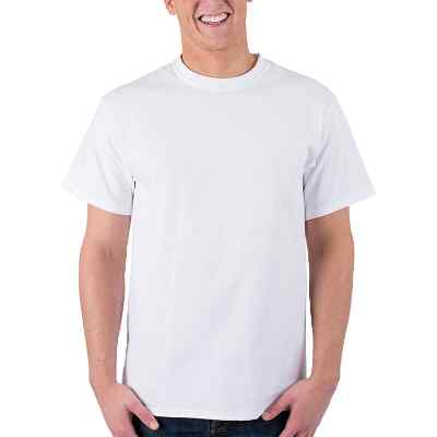 Blank white essential t-shirt.