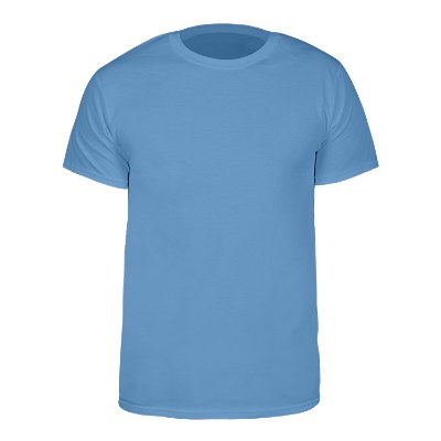 Blank cotton denim blue t shirt.
