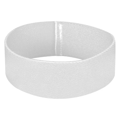Blank white elastic wristband available with low prices.