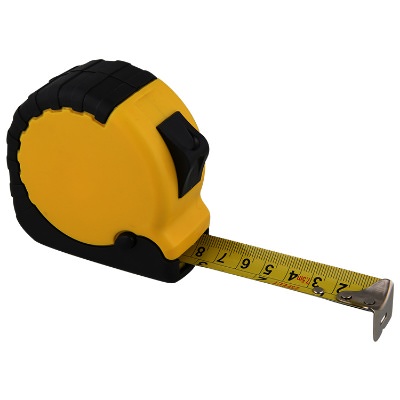 ABS plastic yellow 25 foot classic tape measure blank.