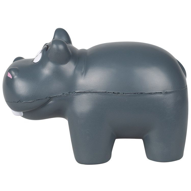 blank cartoon hippo stress ball