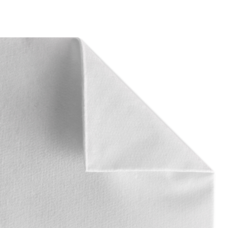 Heavyweight single ply tissue linen-like dinner napkins.