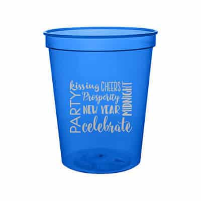 16 oz. customizable translucent plastic stadium cup.