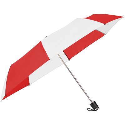 42 inch red and white budget panel umbrella.