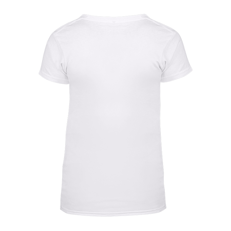 White customized short sleeve shirt.