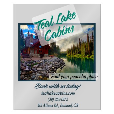 3-1/2 x 9 inch magnet with full color imprint.