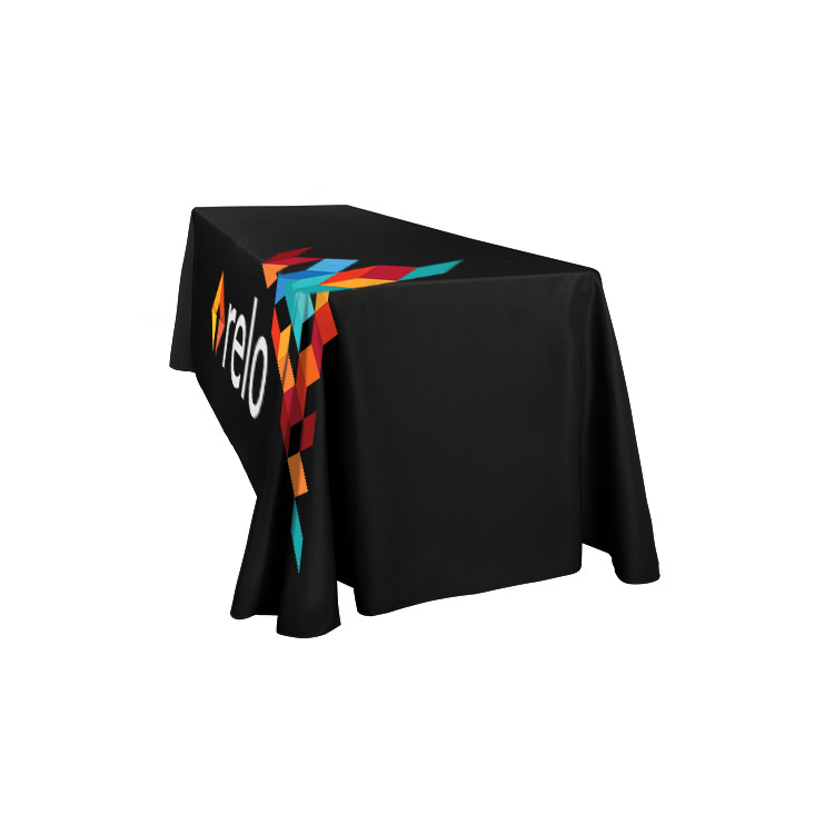 8 foot liquid repellent polyester table cover.