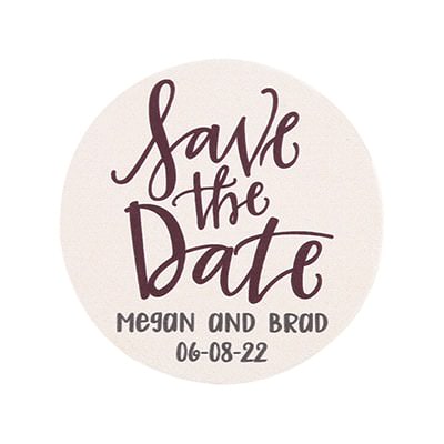 save the date coasters TWCST418R