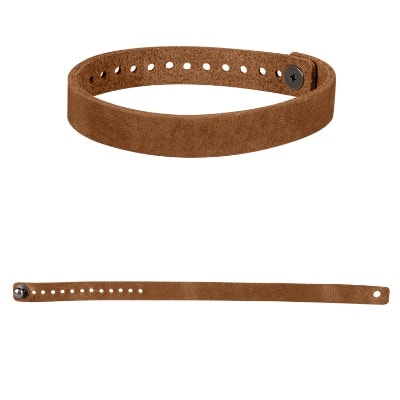 Blank leather bracelet available in bulk.