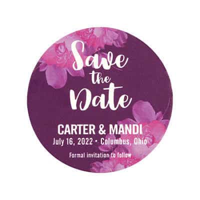 save the date coasters TWCST401R