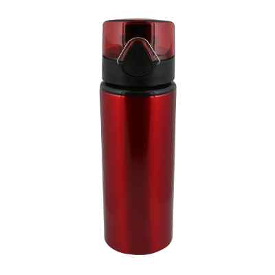 Aluminum red water bottle blank in 25 ounces.