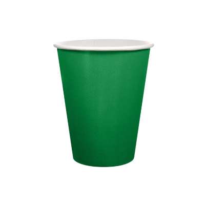 Blank green paper cup