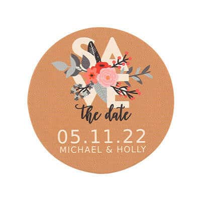 save the date coasters TWCST427R