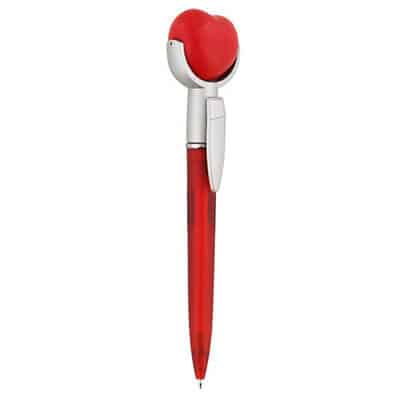 Foam and plastic heart stress reliever pen top blank.