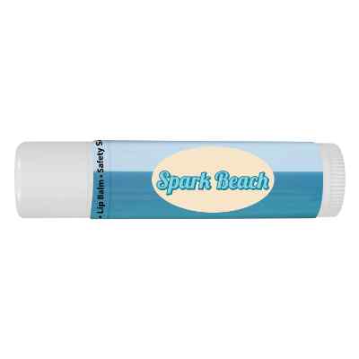 Plastic white lip balm branded with your logo.
