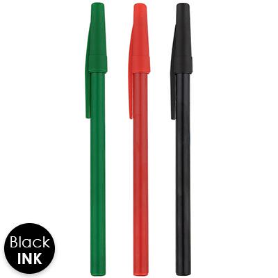 Solid color pens with cap.