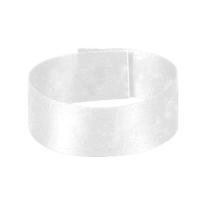 Blank white wristband available in bulk.