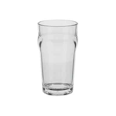 Acrylic clear beer glass blank in 5 ounces.