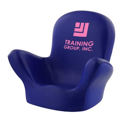 Foam phone holder chair stress reliever with personalized promo.