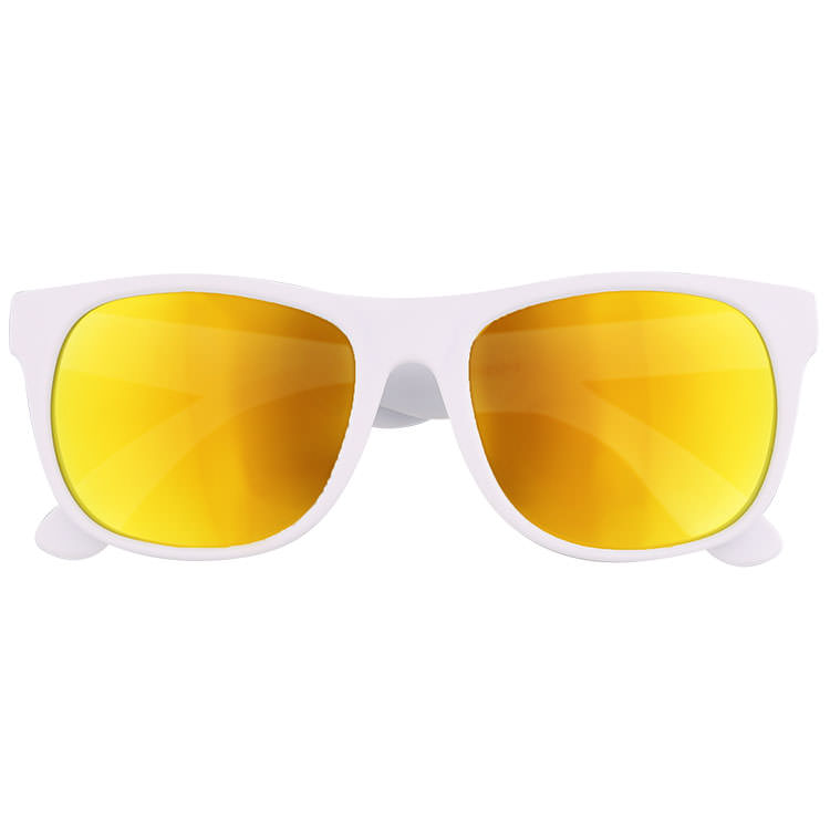 Polypropylene rubberized sunglasses.