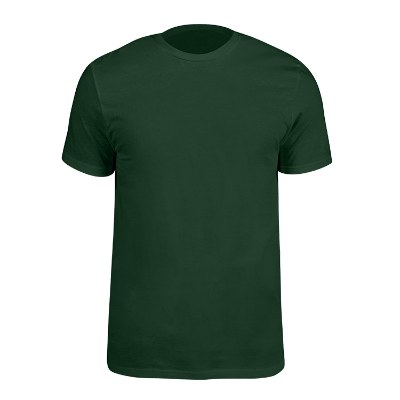 Forest green blank short sleeve t-shirt.