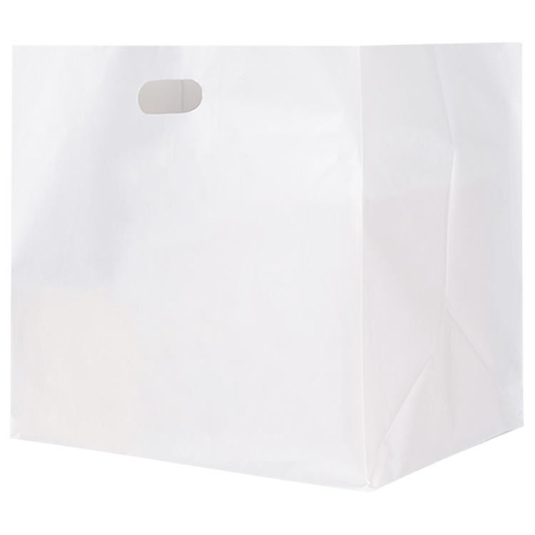 Plastic recyclable take out bag.