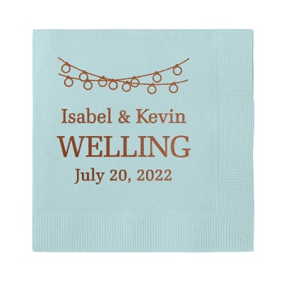 custom wedding cocktail napkins TWN156
