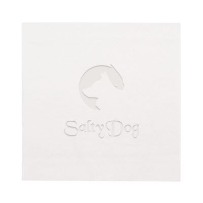 2Ply tissue white debossed lunch napkins personalized.