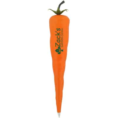 Plastic carrot pen.