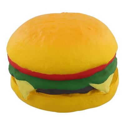 Foam cheeseburger stress ball blank.