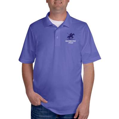 Personalized full color purple performance polo