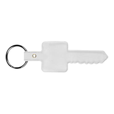 Poly vinyl chloride key flexible keychain blank.