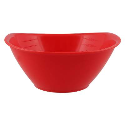 Red portion bowl blank.