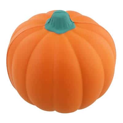 Foam pumpkin stress ball blank.