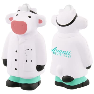 Foam doctor cow stress reliever with brand.