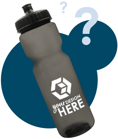 Custom bpa free water bottles charcoal translucent water bottle with white imprint