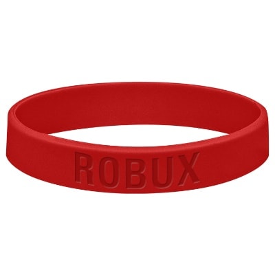 Red silicone wristband customized with your imprint.