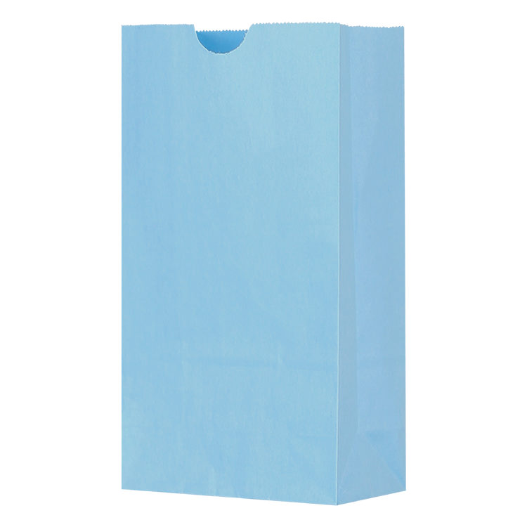 Paper colored popcorn recyclable bag.