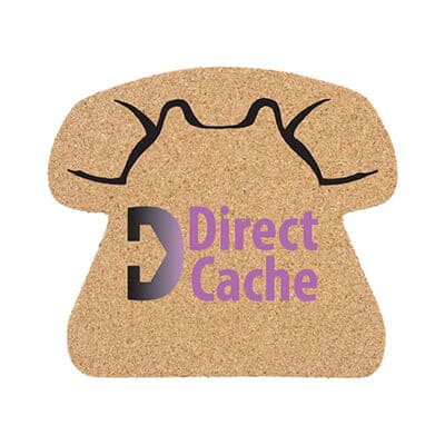 5 inch cork telephone coaster with full color customized.