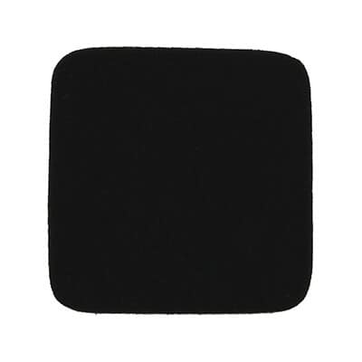 Blank black foam coaster.