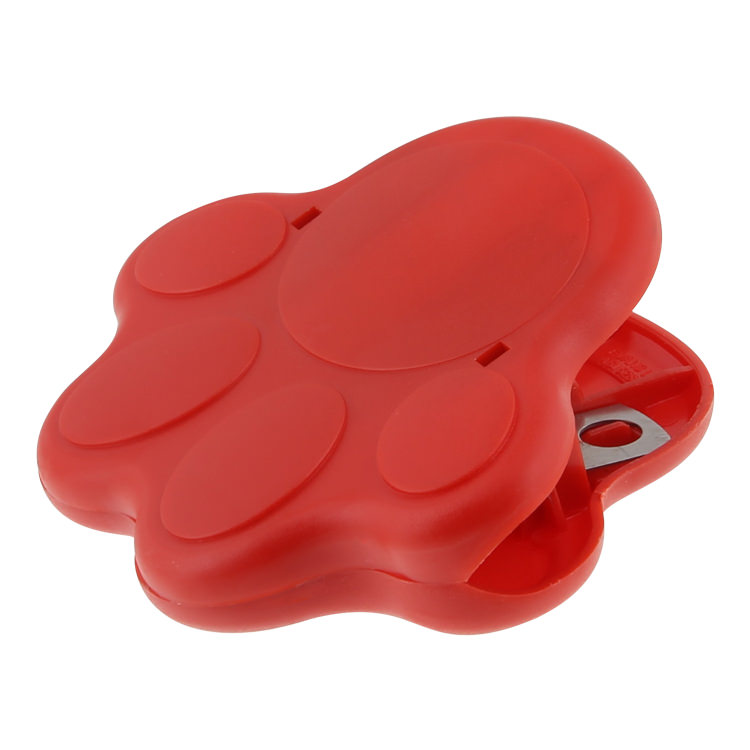 Plastic paw shaped magnet chip clip blank.