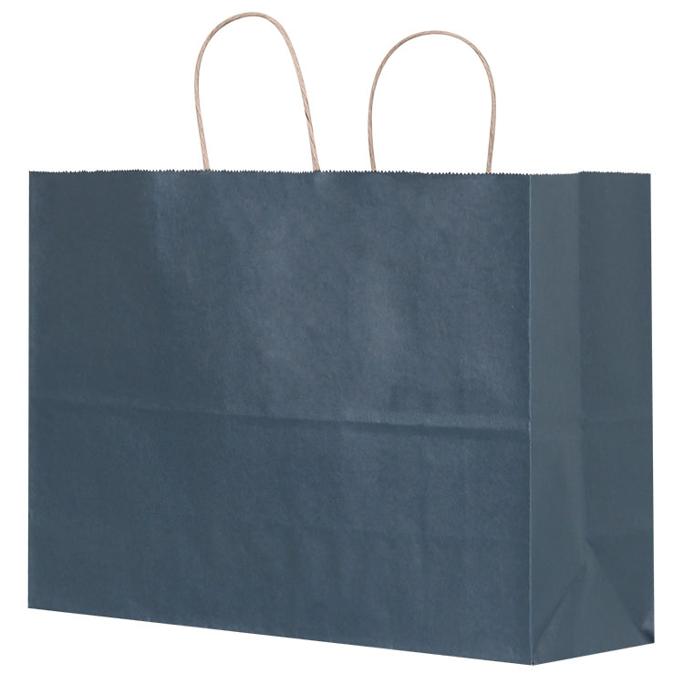 Paper matte colored recyclable wedding gift bag.